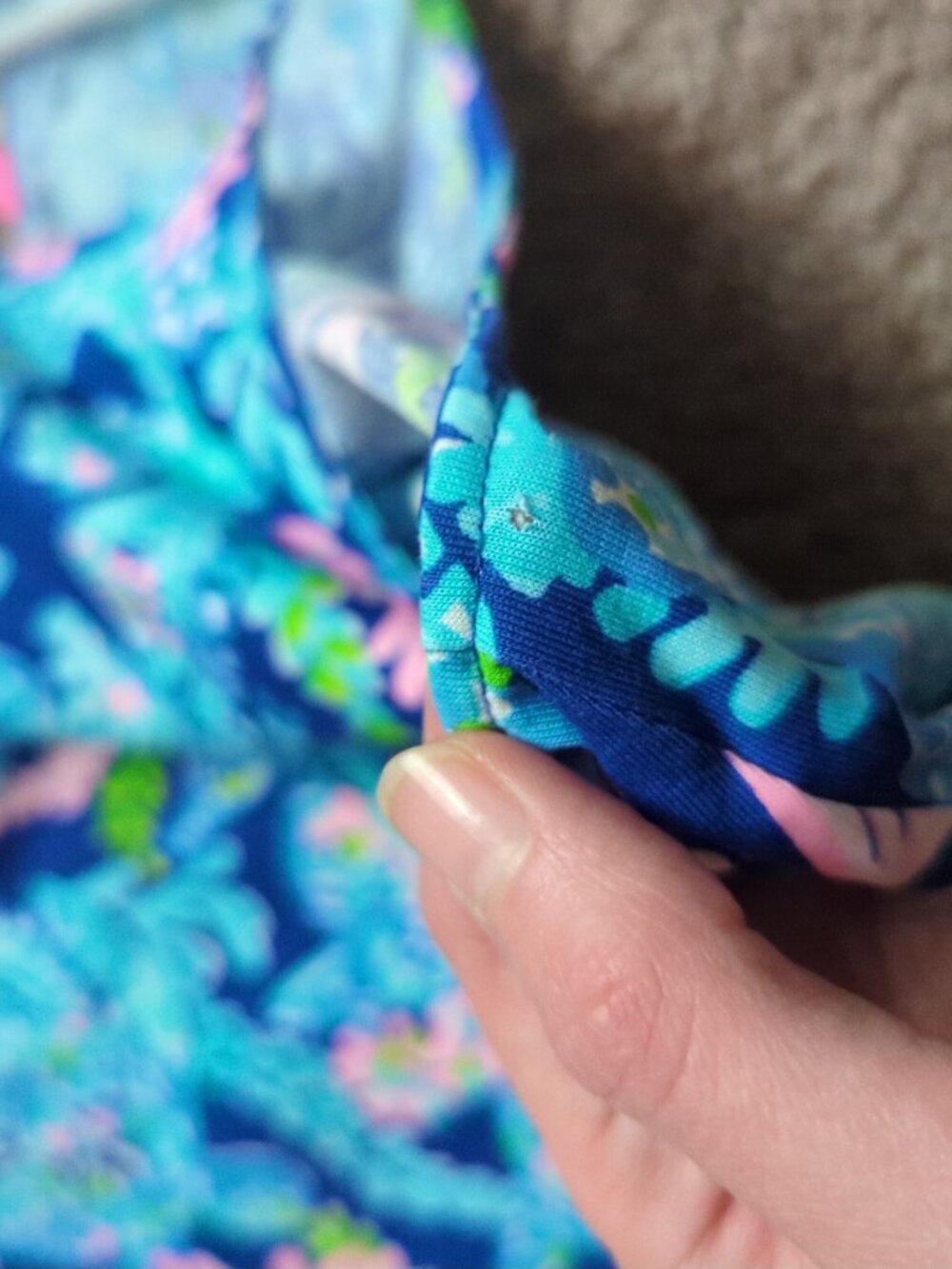 Lilly Pulitzer Margot Swing Dress Medium Corsica Blue Turtle Villa Pima Cotton - Picture 9 of 9